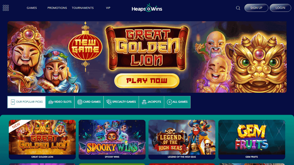Heaps of Win  Casino Site